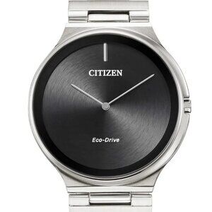 Citizen Stiletto Eco-Drive (solar) Men's Black Dial Watch 39MM, NEW, AR3110-52E
